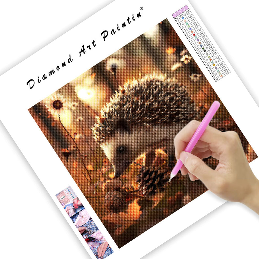 Pinecone Hedgehog - Diamond Painting