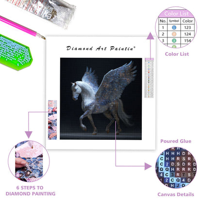 Starry-maned Pegasus - Diamond Painting