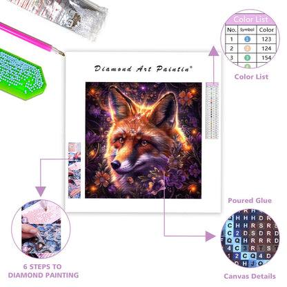 Mystic Fox Glow - Diamond Painting