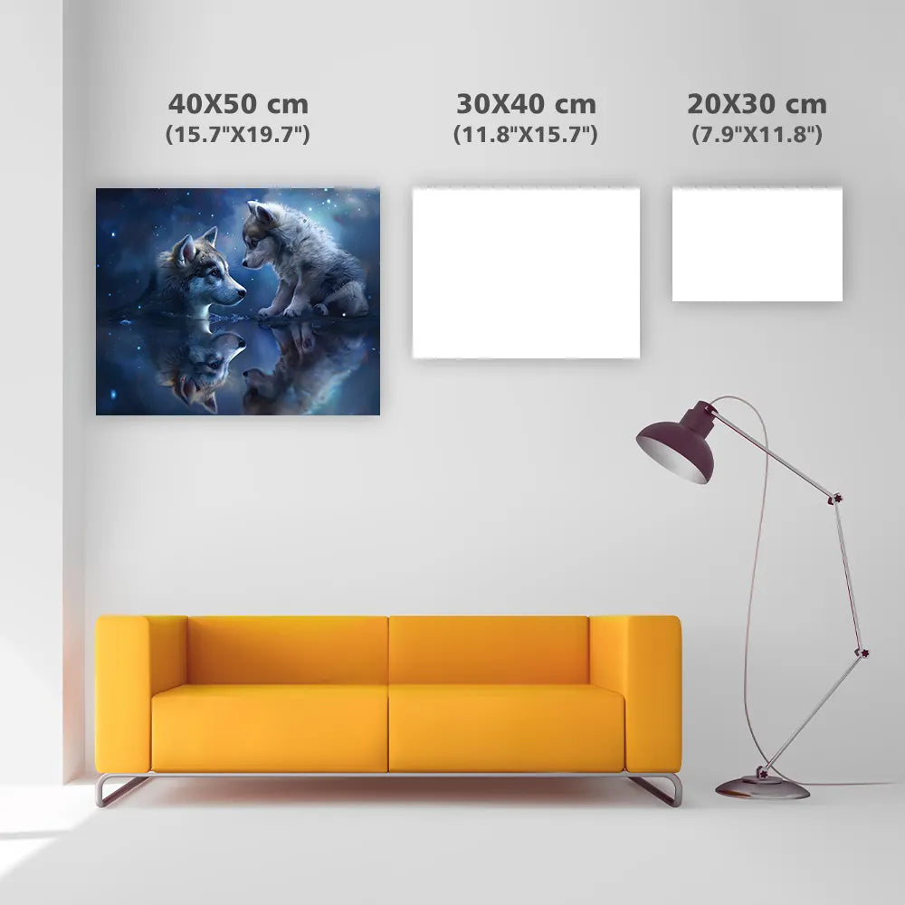 Reflection of a Wolf – Diamond Painting