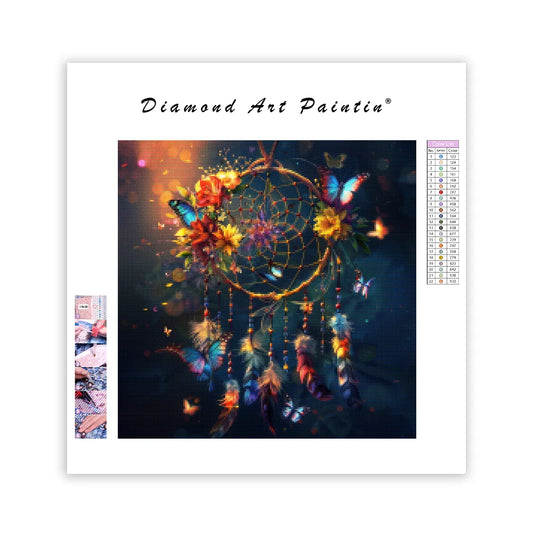 Butterfly Dreamcatcher - Diamond Painting
