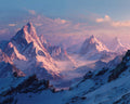 Mountain Peaks at Dawn - Diamond Painting