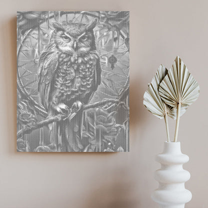 An Owl - Dot Painting