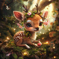 Forest Wreath Deer - Diamond Painting