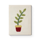 Red Pot with Green Plant - Punch Needle