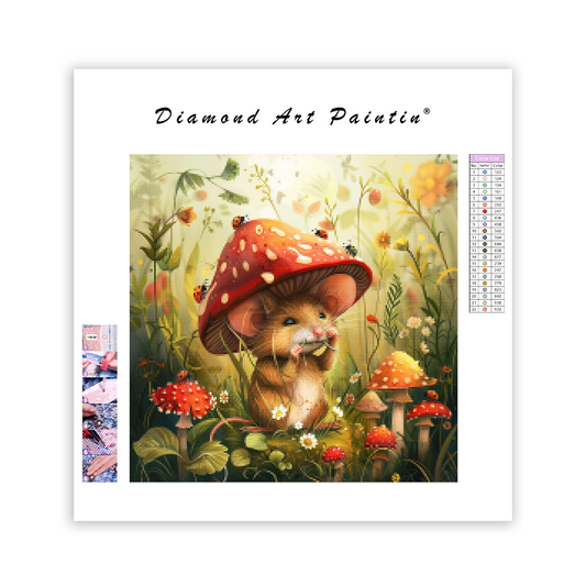 Mushroom Vole - Diamond Painting