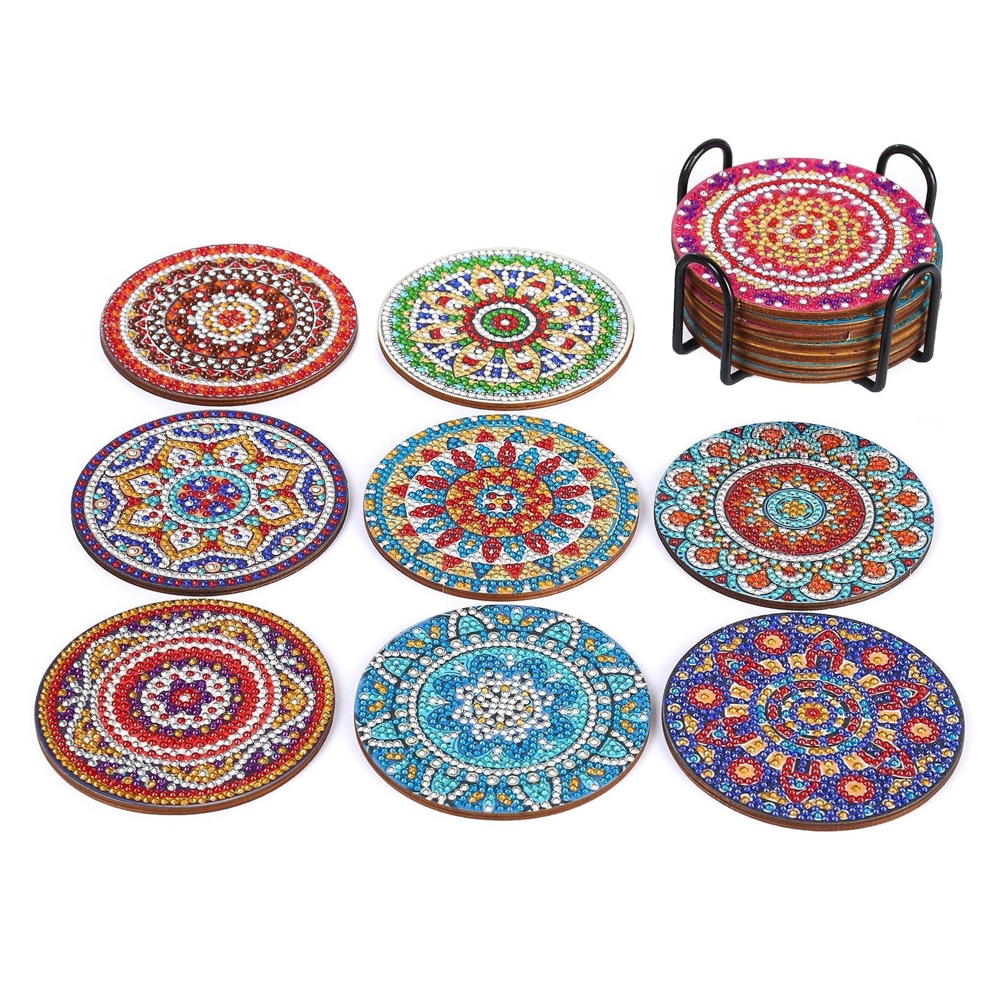 DIY Mandala F - Diamond Coasters
