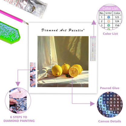 Lemon Kitchen Still Life - Diamond Painting