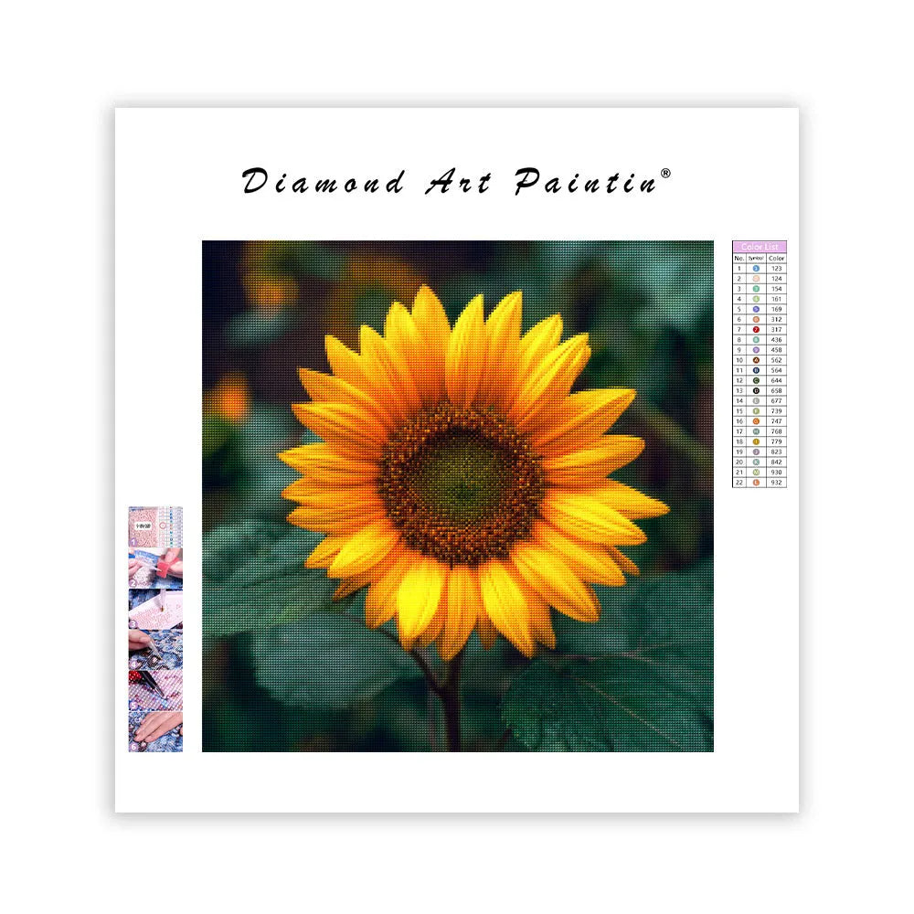 Vibrant Sunflower - Diamond Painting
