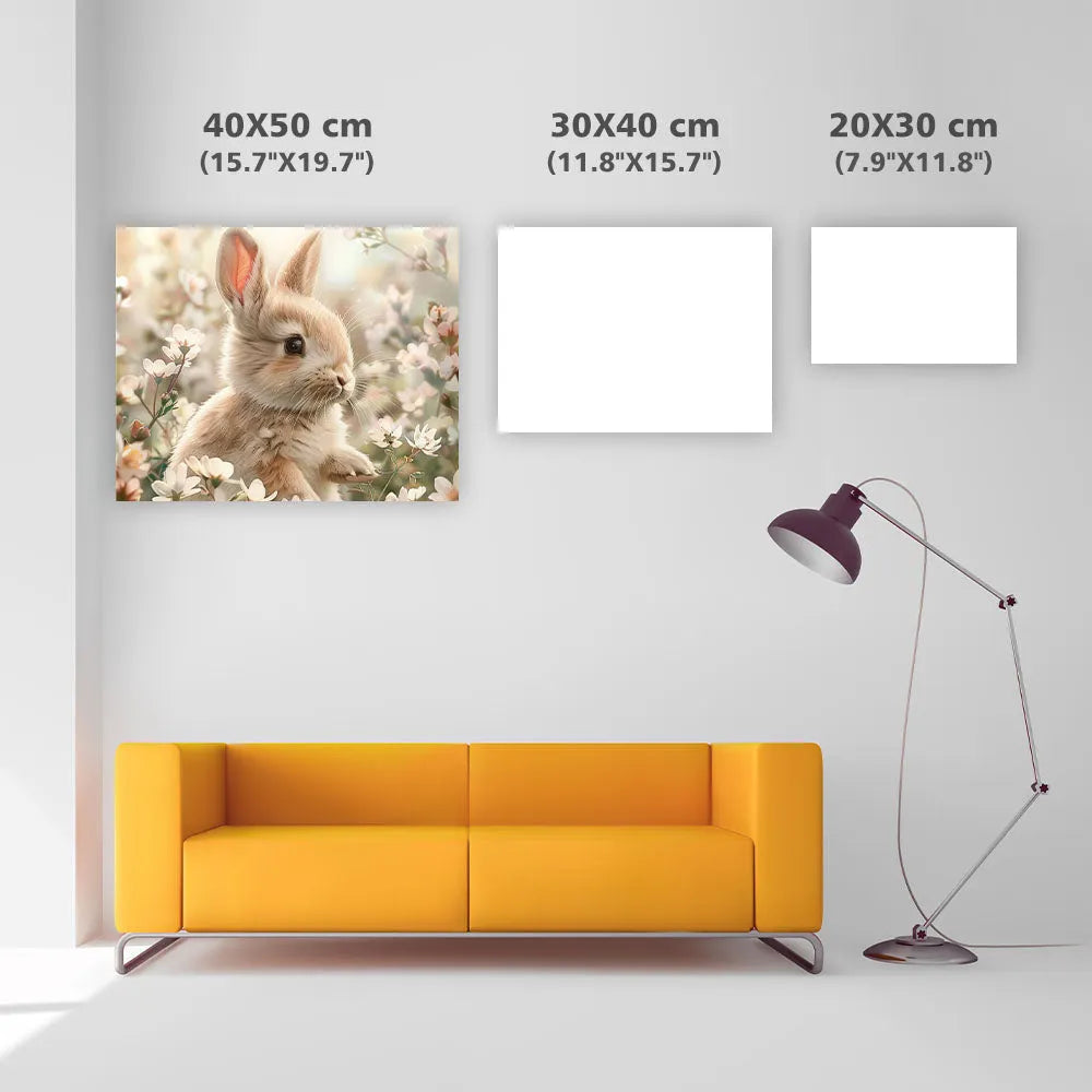 Gentle Rabbit Garden - Diamond Painting