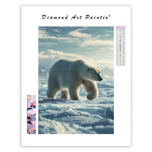 Polar Bear in the Arctic - Diamond Painting