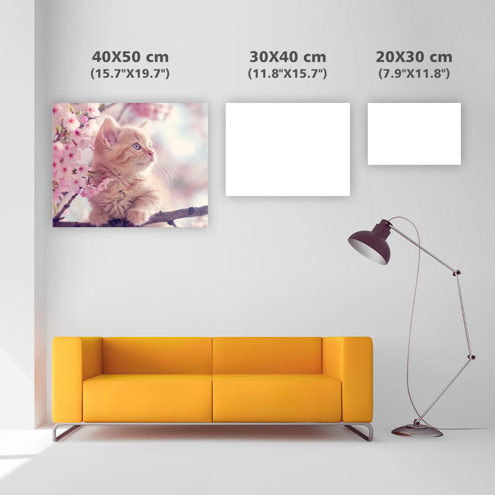 Sakura Kitten - Diamond Painting
