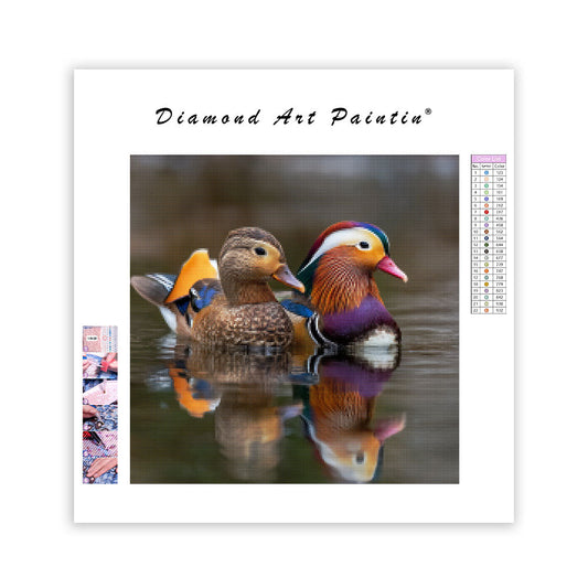 Mandarin Duck Pair - Diamond Painting