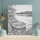 Boats in the Lake - Dot Painting