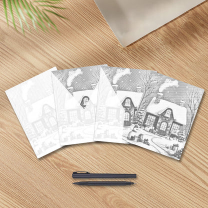 The Christmas House - Dot Painting