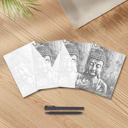 Buddha with Flower - Dot Painting