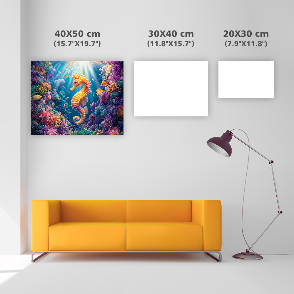 Underwater Seahorse Garden - Diamond Painting