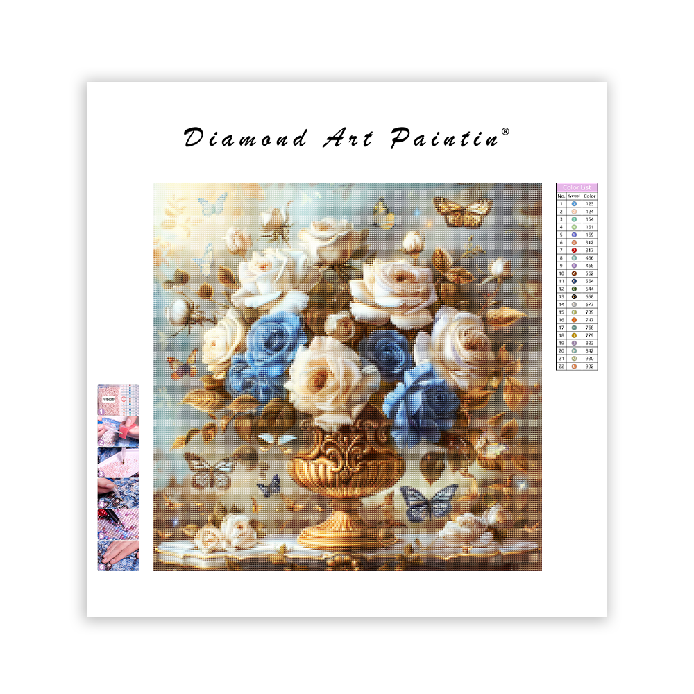 Blue Elegance – Diamond Painting