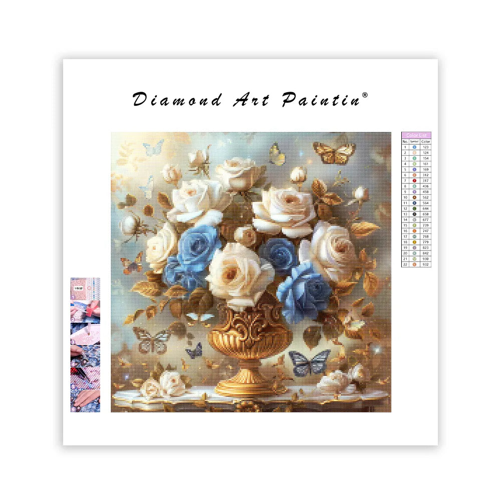 Blue Elegance – Diamond Painting