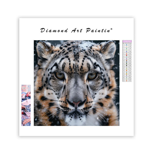 Snow Leopard Majesty - Diamond Painting