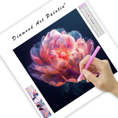Peony Glow - Diamond Painting