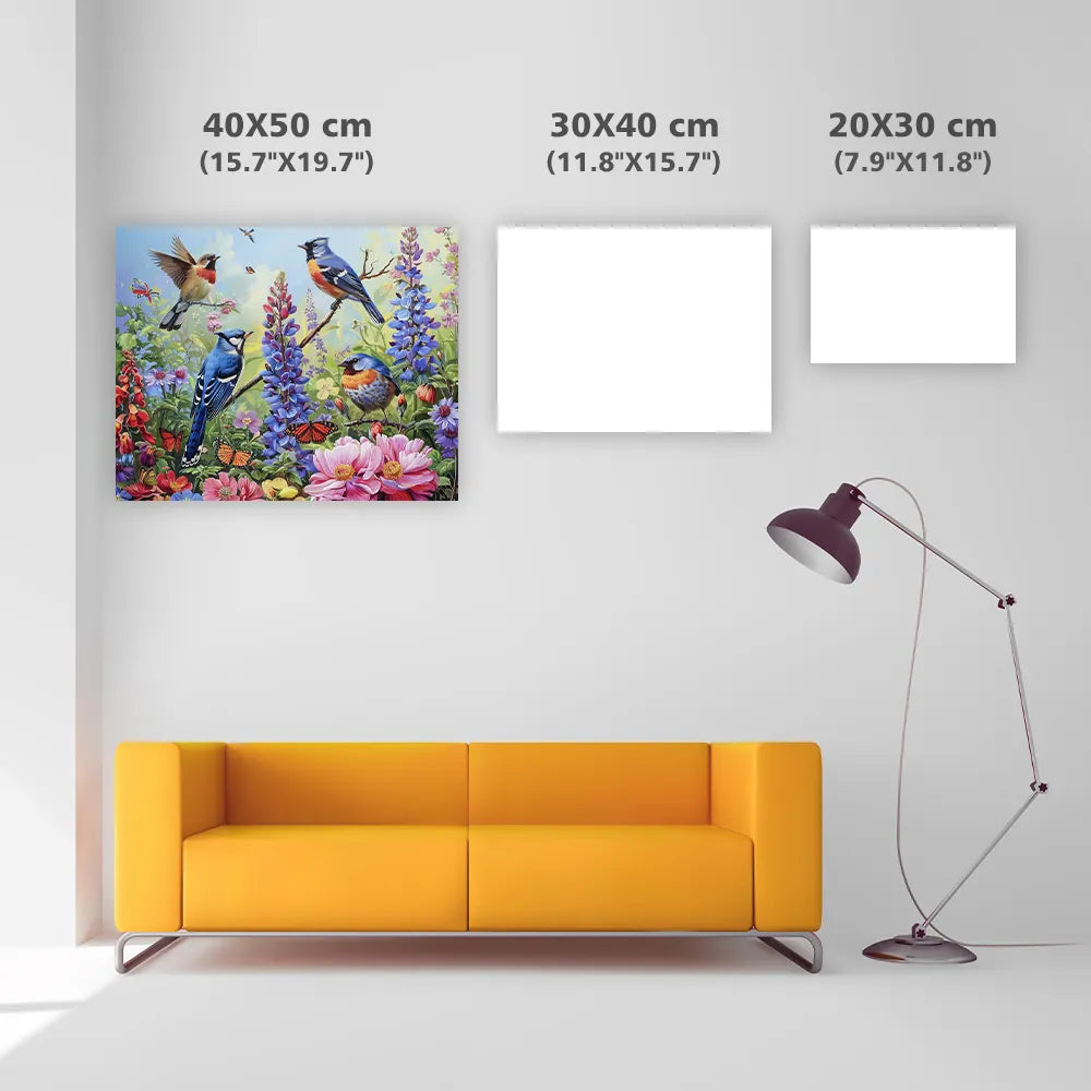 Birdsong and Flowers - Diamond Painting