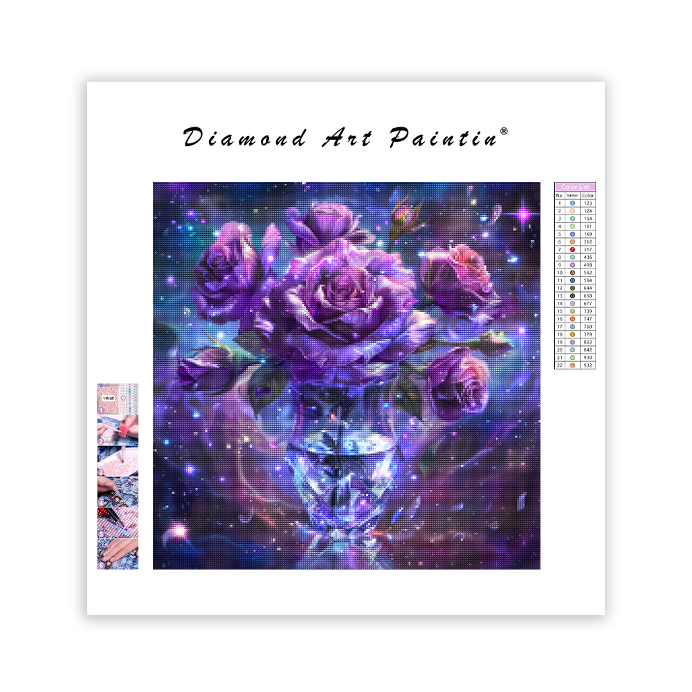 Galaxy Rose – Diamond Painting