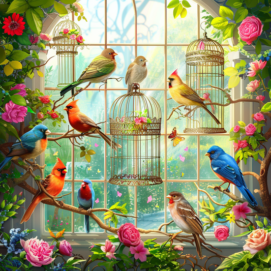 Garden Aviary - Diamond Painting