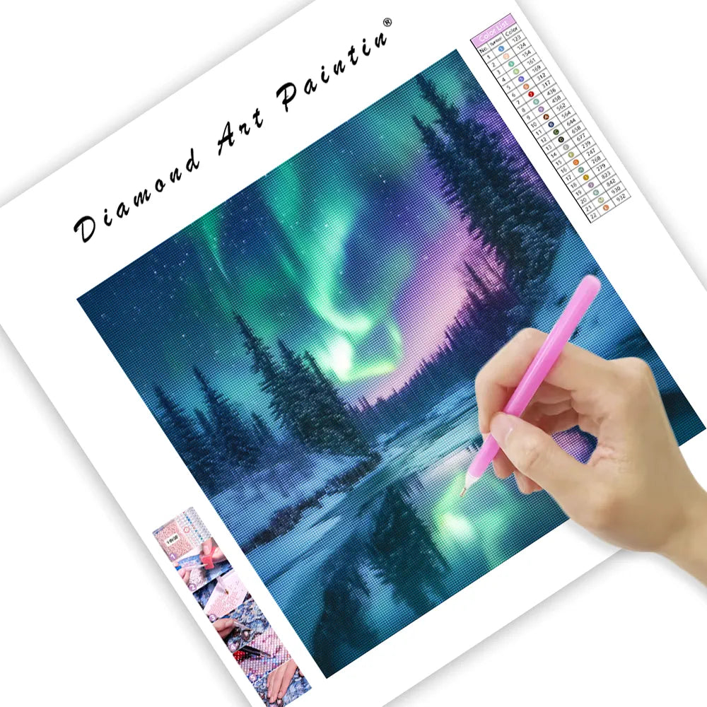 Aurora Winter Wonderland - Diamond Painting