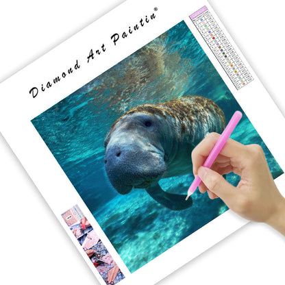 Gentle Manatee - Diamond Painting