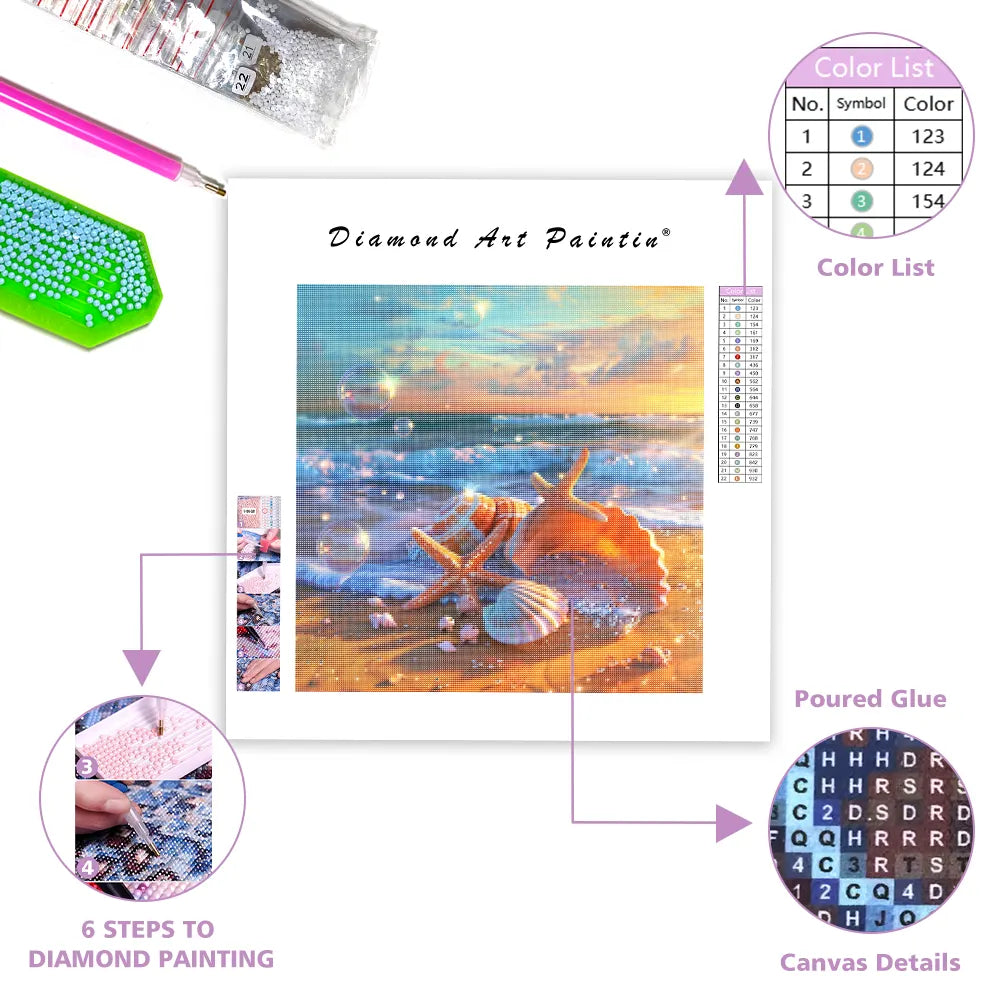 Beach Shells - Diamond Painting