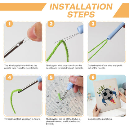 Goal Blast- Punch Needle