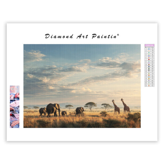 Safari in the Savanna - Diamond Painting
