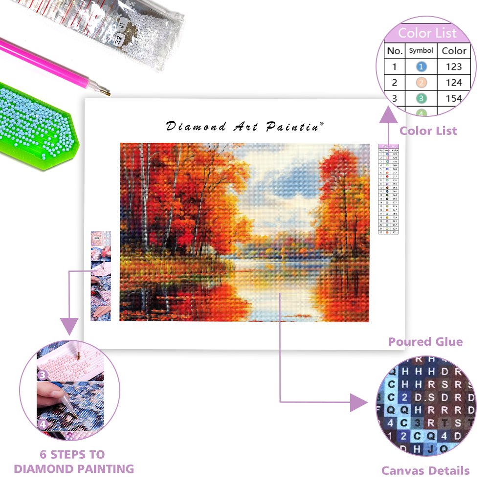 Autumn's Calm Embrace – Diamond Painting