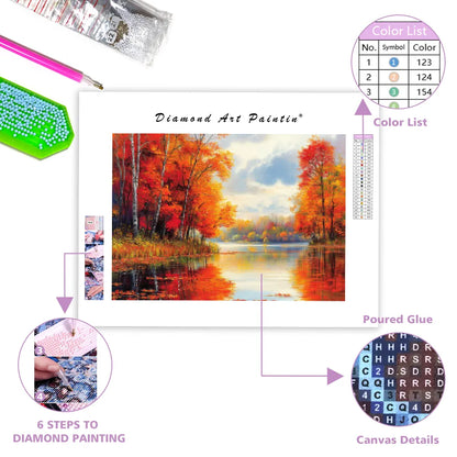Autumn's Calm Embrace – Diamond Painting