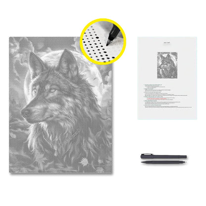 The King of Wolves - Dot Painting
