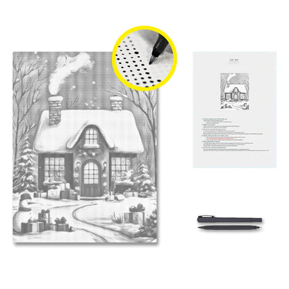 The Christmas House - Dot Painting