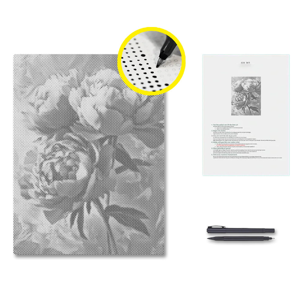 Pink Peony - Dot Painting