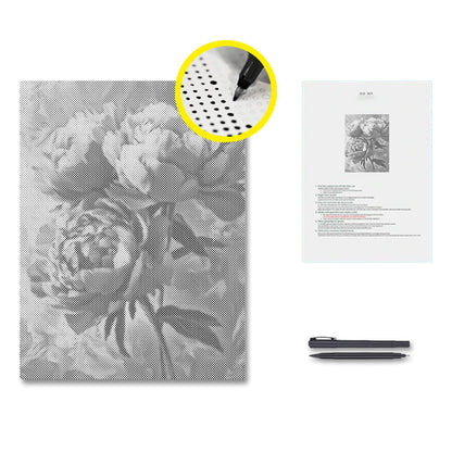 Pink Peony - Dot Painting