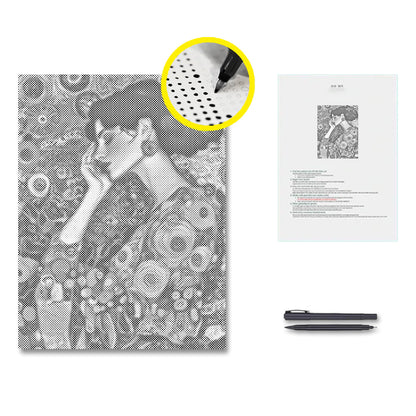 Vintage Woman - Dot Painting