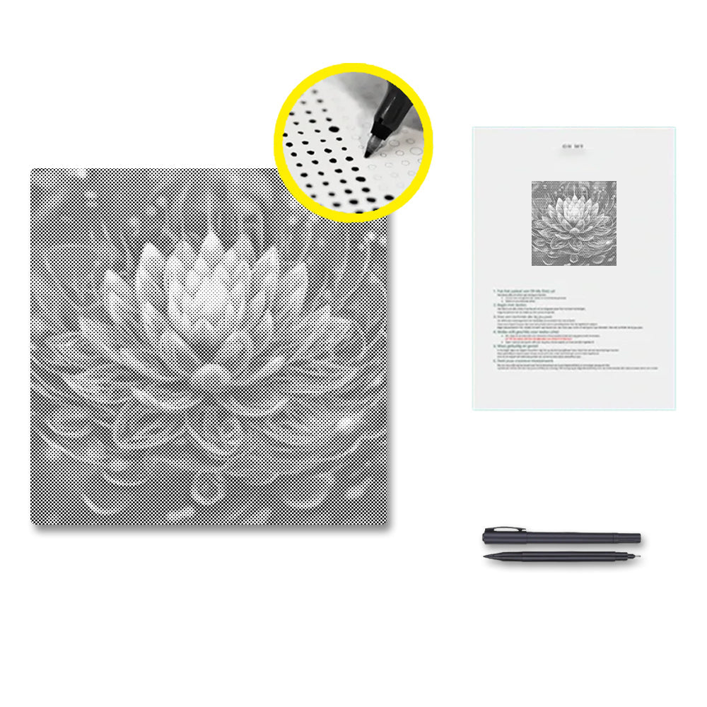 Mystical Lotus Flower - Dot Painting