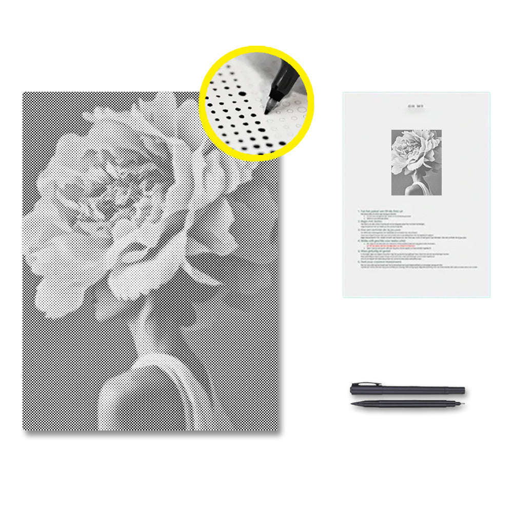 Woman Flower - Dot Painting