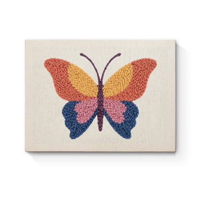 Colorful Butterfly - Punch Needle