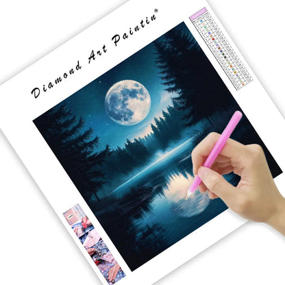 Peaceful Lake - Diamond Painting