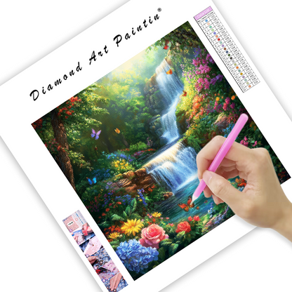 Waterfall Paradise - Diamond Painting