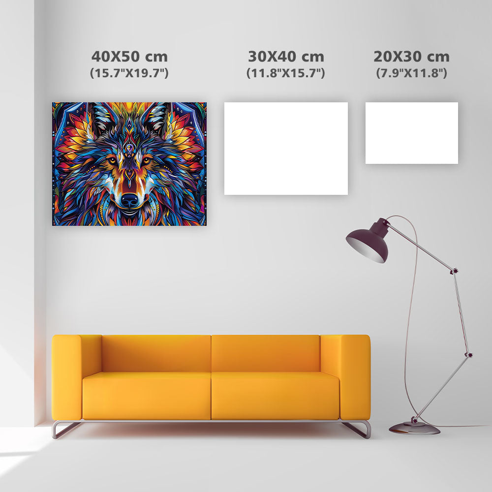 Mandala Wolf Pattern - Diamond Painting