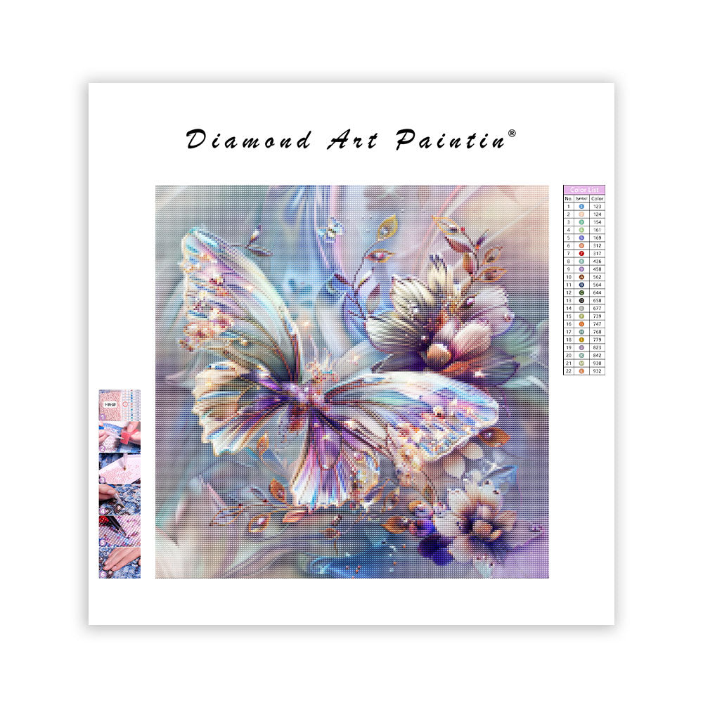 Crystal Butterfly Light - Diamond Painting