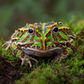 Pacman Frog in Moss - Diamond Painting