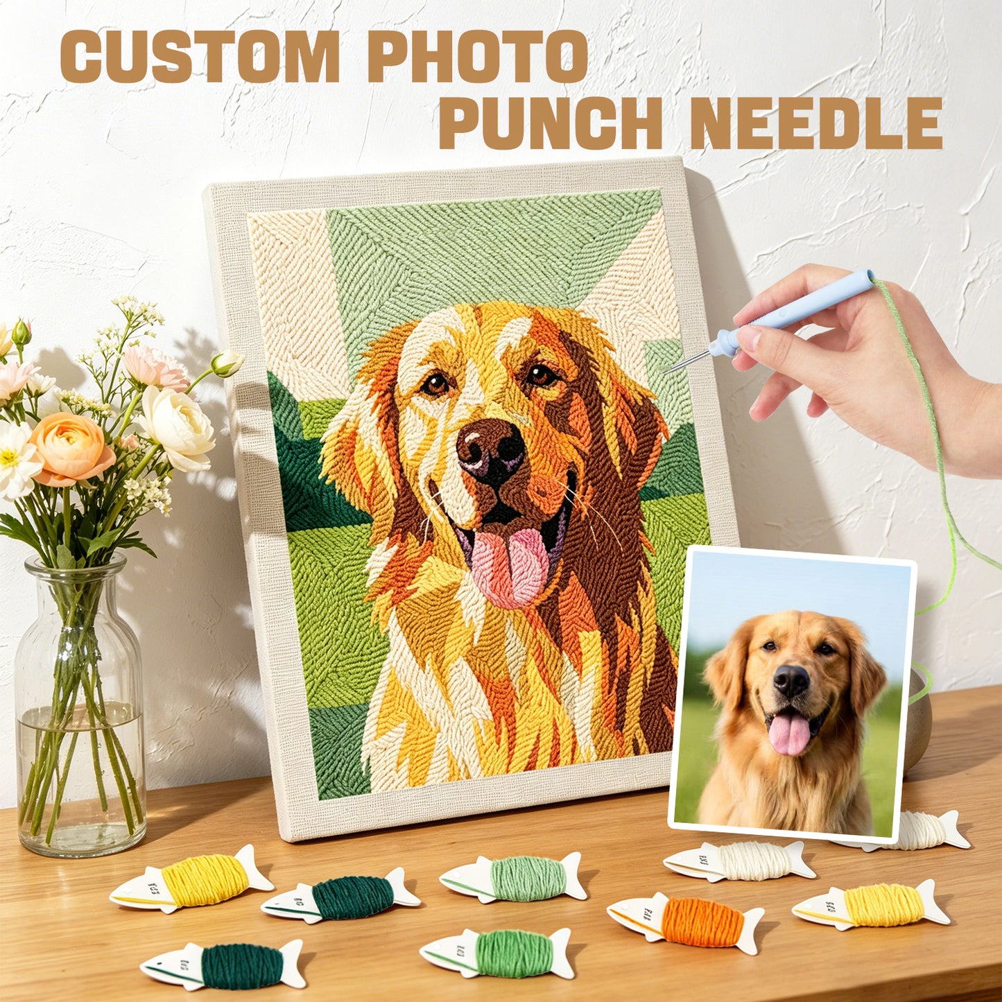Custom Photo - Punch Needle