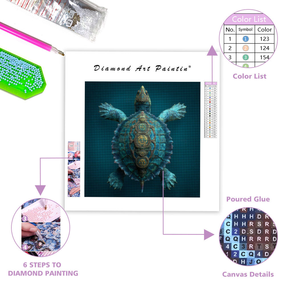 Mystic Dragon Turtle - Diamond Painting